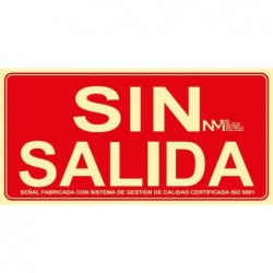 SEÑAL SIN SALIDA PVC 0,7mm...