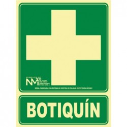 SEÑAL BOTIQUIN PVC 1mm...