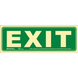 SEÑAL EXIT PVC 0,7MM CLASE...