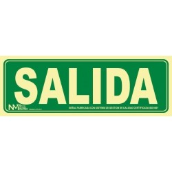 SEÑAL SALIDA PVC 0,7mm...