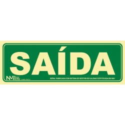 SEÑAL SAIDA PVC 1MM CLASE A...