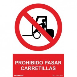 S. PROH. PASAR CARRETILLAS...