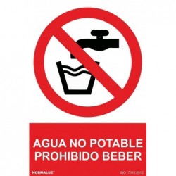 S. PROH. AGUA NO POTABLE...