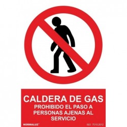 S. PROH. CALDERA DE GAS,...