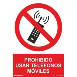 S. PROH. USAR MOVILES  PVC...