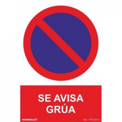 S. PROH. SE AVISA GRUA PVC...