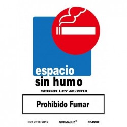 S. PROH.  ESPACIO SIN HUMO...