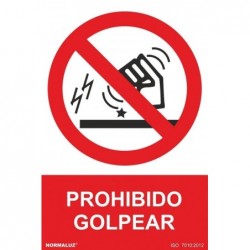 S. PROH. GOLPEAR PVC 3 MM...