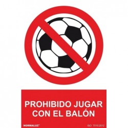 S. PROH. JUGAR CON EL BALON...