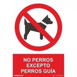 S. PROH. NO PERROS, EXCEPTO...