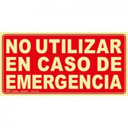 S. NO UTILIZAR EMERGENCIA...