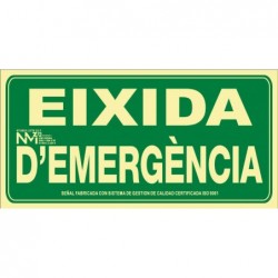 S. EIXIDA D EMERGENCIA PVC...