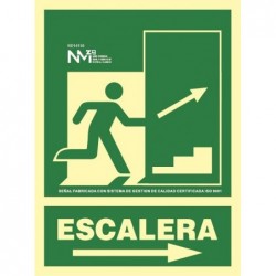 SEÑAL ESCALERA SUBIDA...