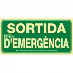 SEÑAL SORTIDA D'EMERGENCIA...