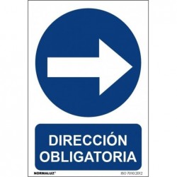 SEÑAL DIRECCION OBLIGATORIA...