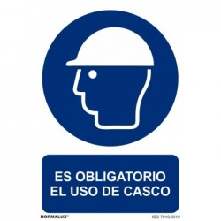 SEÑAL OBLIG USO DEL CASCO...