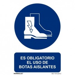 SEÑAL OBLIG USO DE BOTAS...