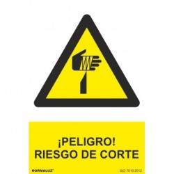 ADH PELIGRO DE CORTE 200X300mm