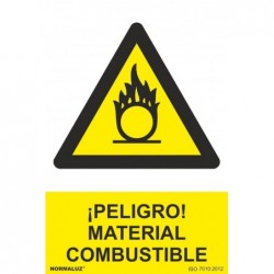 SEÑAL PELIGRO COMBUSTIBLE...