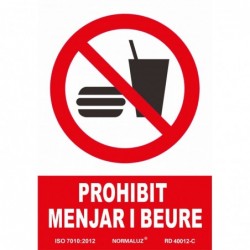 SEÑAL PROHIBIT MENJAR I...