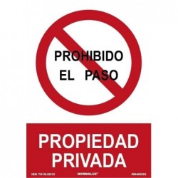 SEÑAL PROHIBIDO PASO...