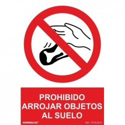 SEÑAL PROHIBIDO ARROJAR...