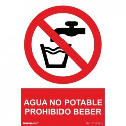 SEÑAL PROHIBIDO AGUA NO...