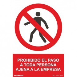 SEÑAL PROHIBIDO PASO...