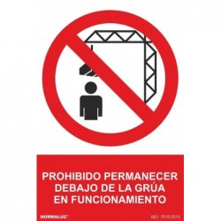 SEÑAL PROHIBIDO PERMANECER...