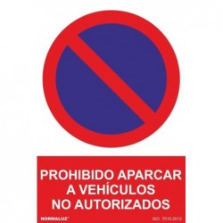 SEÑAL PROHIBIDO APARCAR...