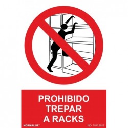 SEÑAL PROHIBIDO TREPAR PVC...