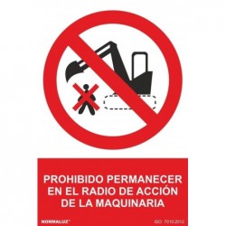 SEÑAL PROHIBIDO PERMANECER...