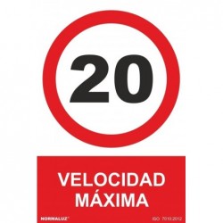 SEÑAL VELOCIDAD MAXIMA 20...