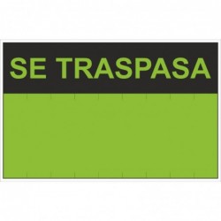 SEÑAL SE TRASPASA PVC 0,4mm...