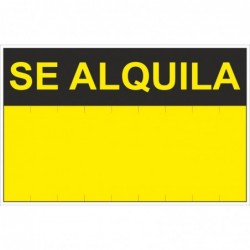 SEÑAL SE ALQUILA  PVC 0,4mm...