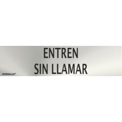 SEÑAL INOX ENTREN SIN...