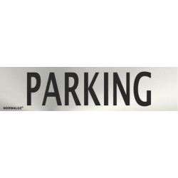 SEÑAL INOX PARKING 200X50mm