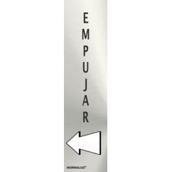 SEÑAL INOX EMPUJAR 200X50mm