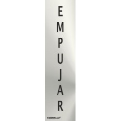 SEÑAL INOX EMPUJAR 200X50mm