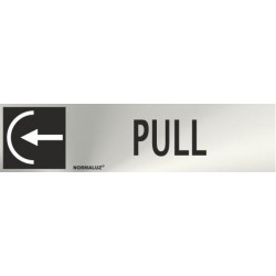 SEÑAL INOX PULL 200X50mm