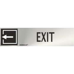 SEÑAL INOX EXIT 200X50mm