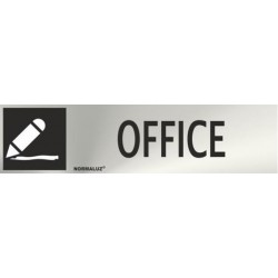 SEÑAL INOX OFFICE 200X50mm