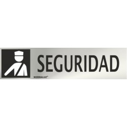 SEÑAL INOX SEGURIDAD 200X50mm