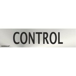 SEÑAL INOX CONTROL 200X50mm