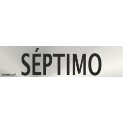 SEÑAL INOX SEPTIMO 200X50mm