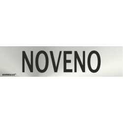 SEÑAL INOX NOVENO 200X50mm