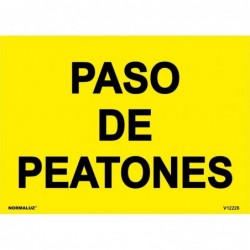 SEÑAL VIAL PASO DE PEATONES...