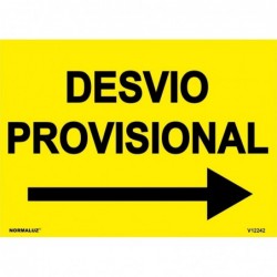 SEÑAL VIAL DESVIO...